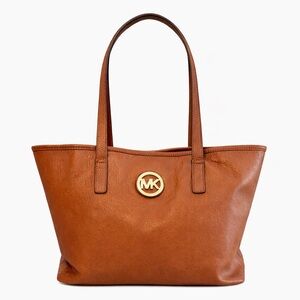 MICHAEL Michael Kors Brown Leather Tote Bag